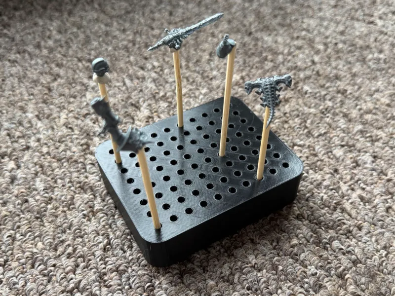 3 mm Dowel Holder For Mini Painting