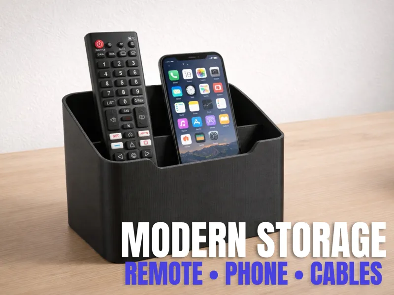 Remote Control Storage Basket for Desk or Sofa