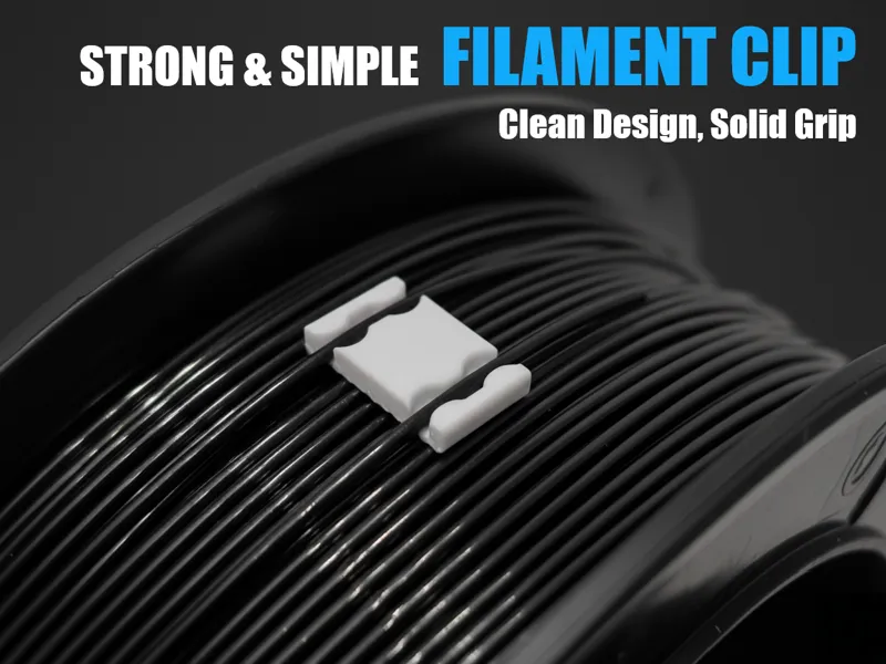 Strong & Simple Filament Clip