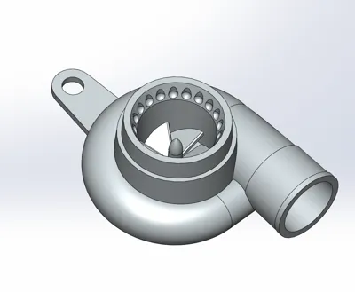 Turbo Charger Keychain