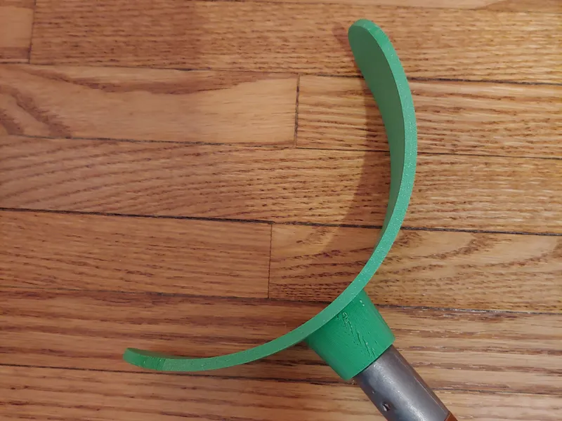 Broom attachable filament grabber scoop remix