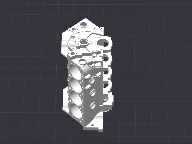 Chevy Big Block V8 printable engine block
