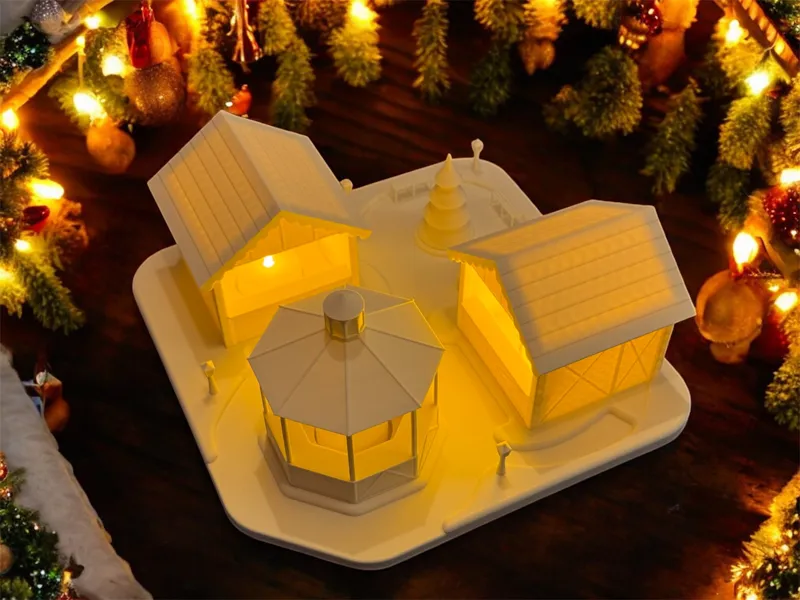 Christmas market LED tealight set