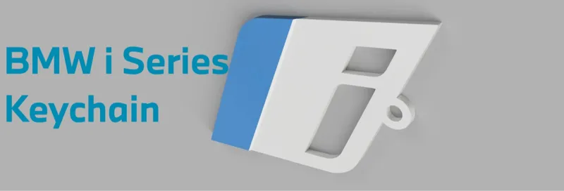 Keychain with BMW i Series Logo (new logo)