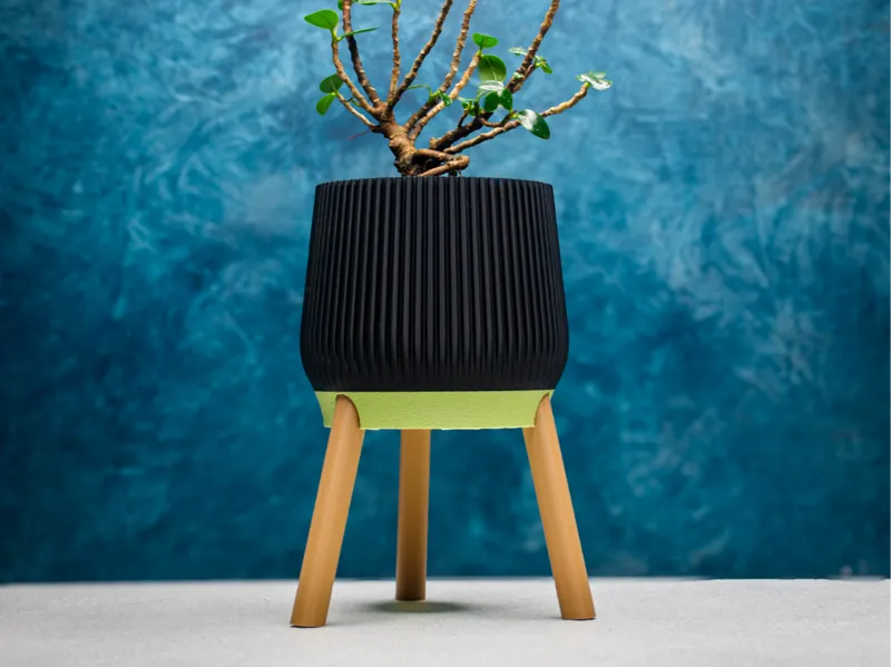 Mid Century Modern Stand Plant Pot