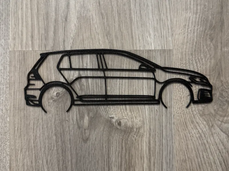 Volkswagen Golf 7 GTI silhouette