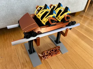 Roller Coaster Train - Vekoma Mk1212 scale model