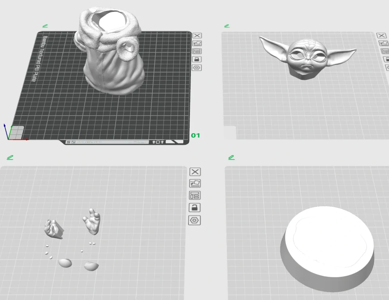Miniatura 1 do modelo 3D 小优达分体版