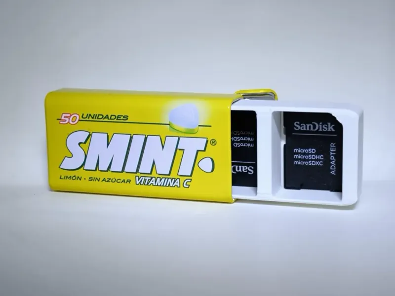 Lata smint guardar tarjetas SD 