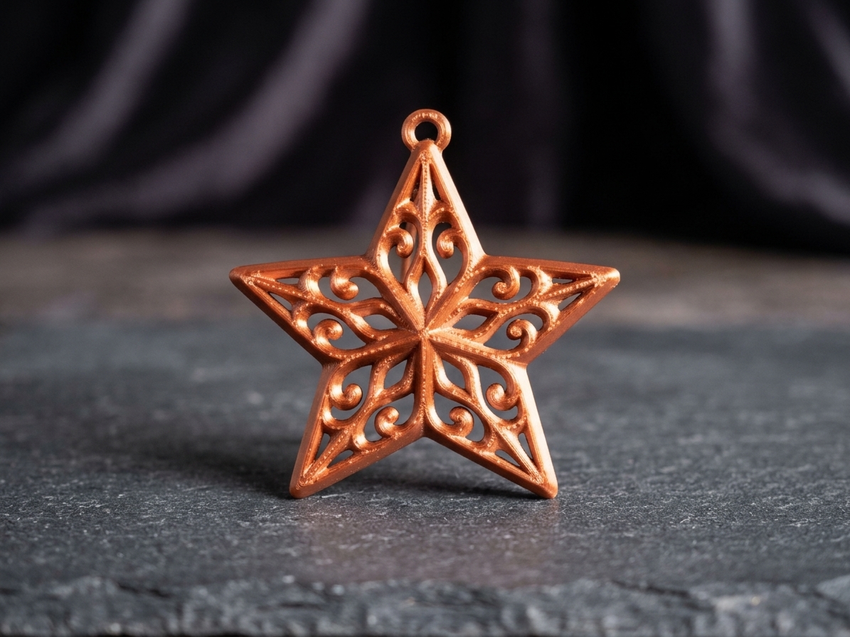 Shine Bright! Filigree Christmas Star Ornament - Free 3D Print Model ...