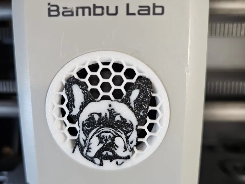 French Bulldog Toolhead Fan Cover – P1S/P1P/X1C