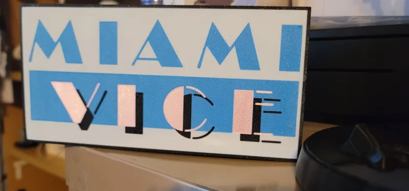 Miami Vice Light Box