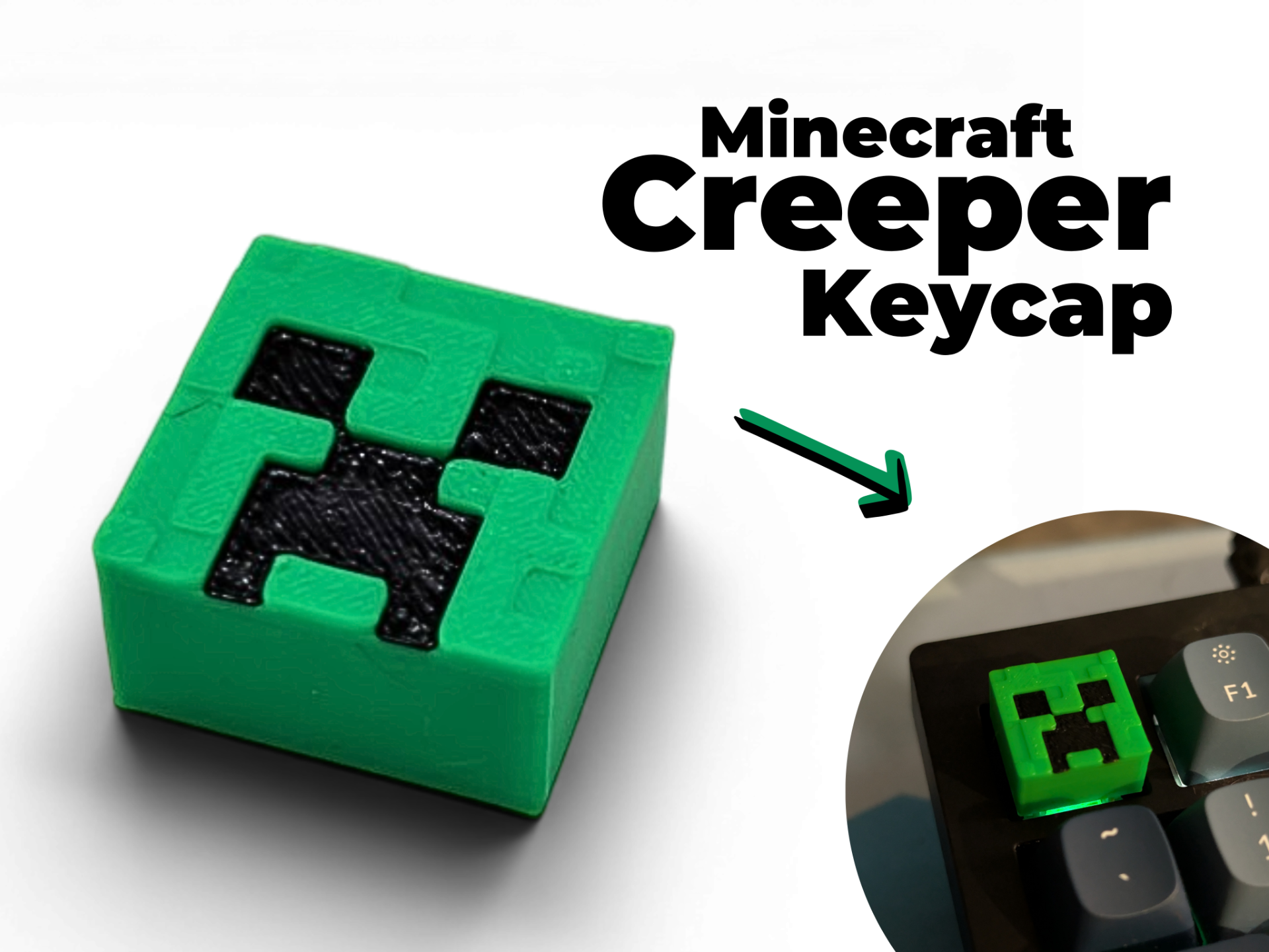 Minecraft Creeper Keycap