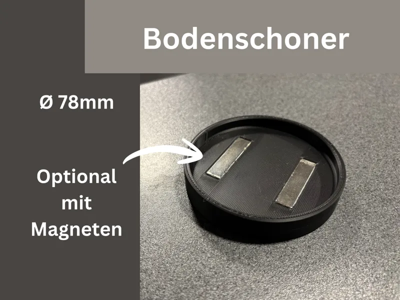 Bodenschoner / Untersetzer Ø 78mm Innendurchmesser