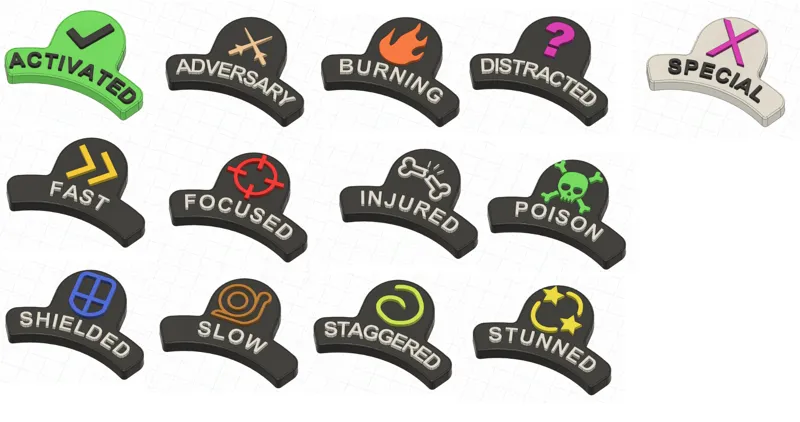 Malifaux - Condition tokens 4E