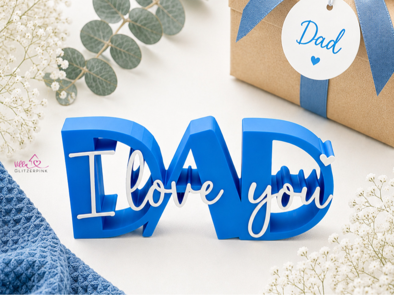 Schriftzug Dad I love you