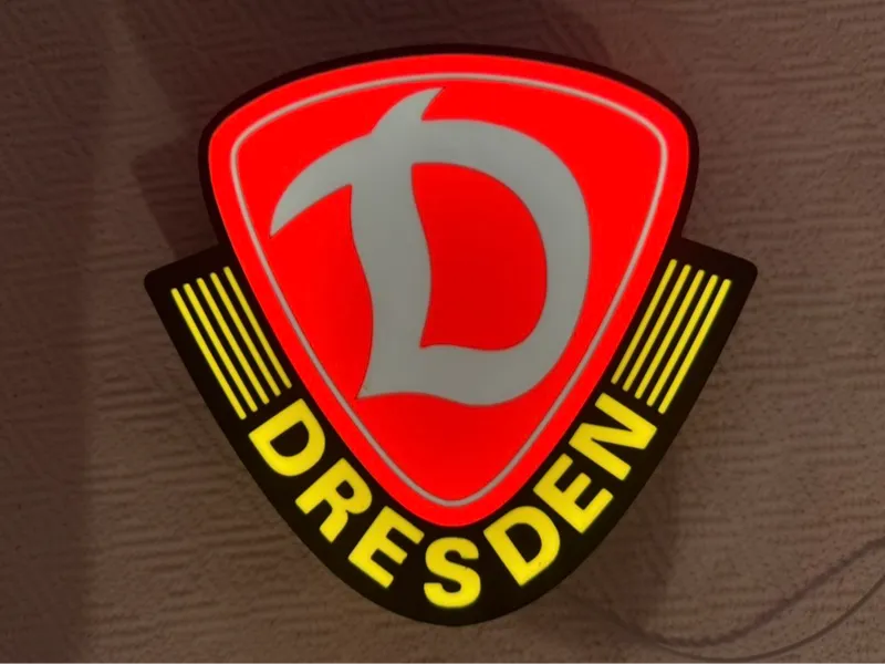 Dynamo Dresden Lichtbox zum aufhängen
