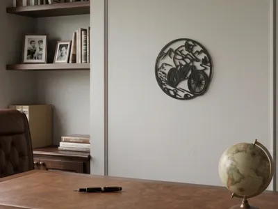 Enduro bike biker wall emblem sticker decoration