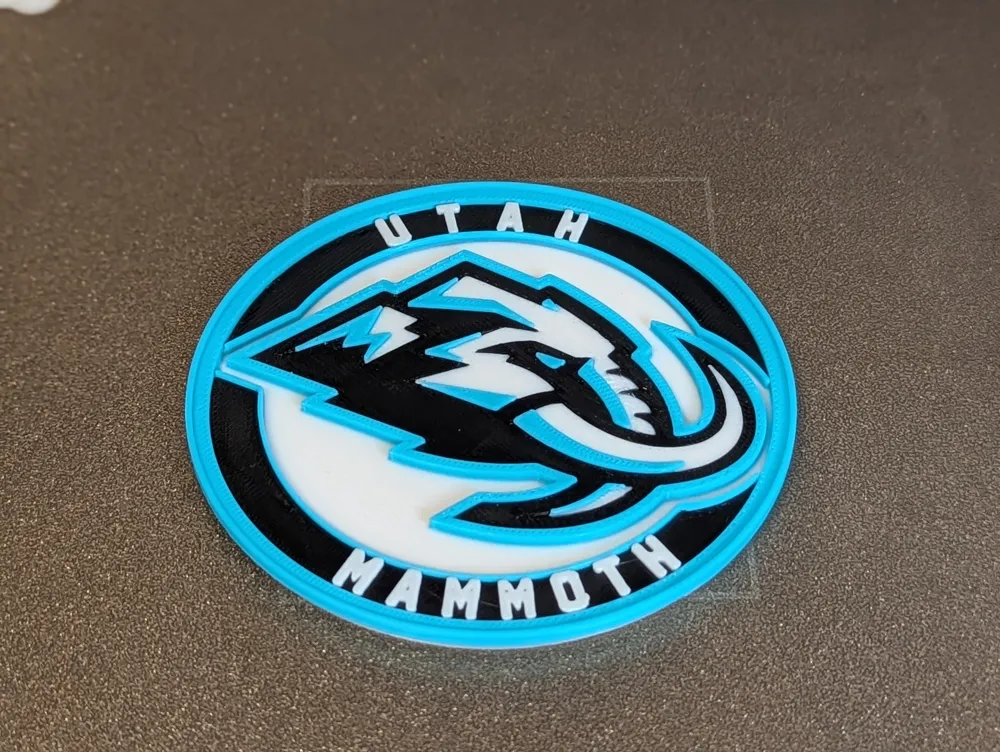Utah Mammoth - 3D Stackable Coaster - Free 3D Print Model - MakerWorld