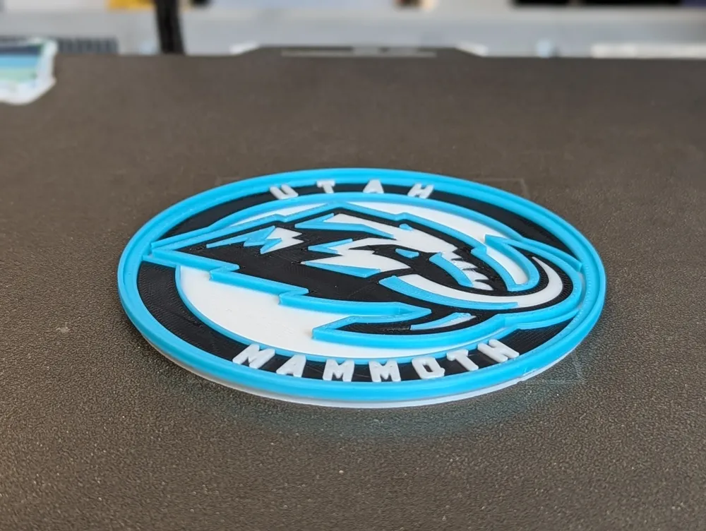 Utah Mammoth - 3D Stackable Coaster - Free 3D Print Model - MakerWorld