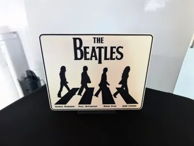 Large Abbey Road‑Style Silhouette Sign