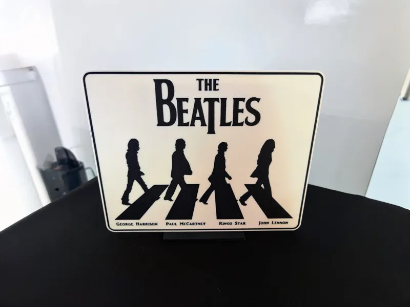 Large Abbey Road‑Style Silhouette Sign