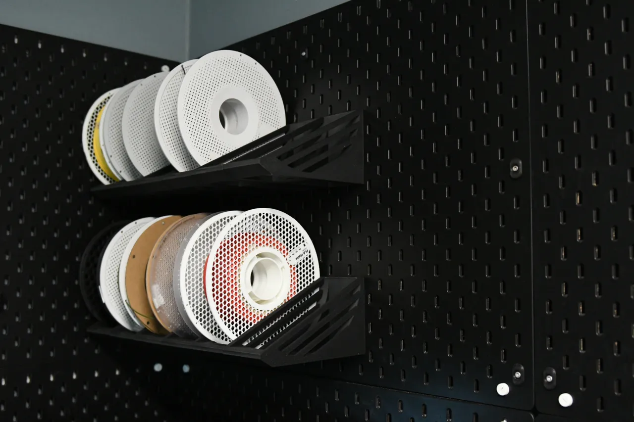 IKEA skadis spool holder view 2