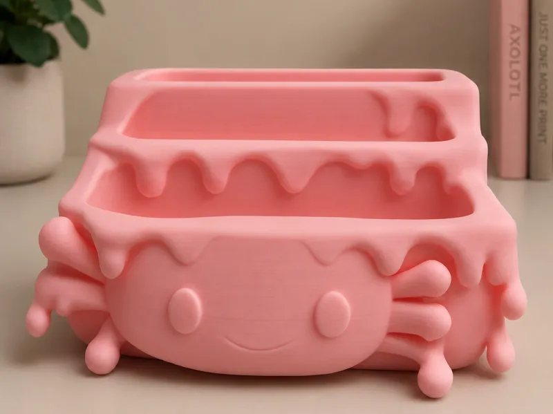 Drippy Axolotl Desk Organiser