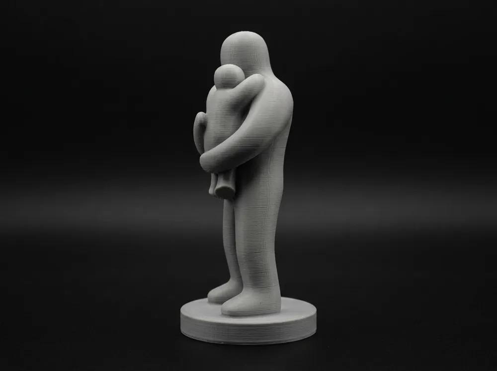 Father and Child Hug Figurine - Free 3D Print Model - MakerWorld