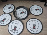 6 Stück mit Halter : 0.2mm layer, 2 walls, 15% infill