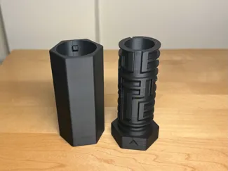 Easy-reset maze tube designed for Geocaching