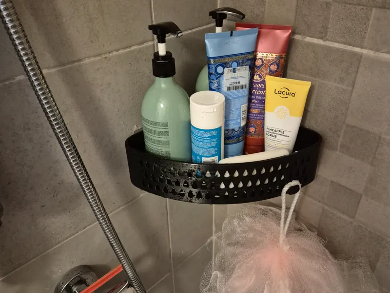 Corner Shower Shelf – Ventilated Design
