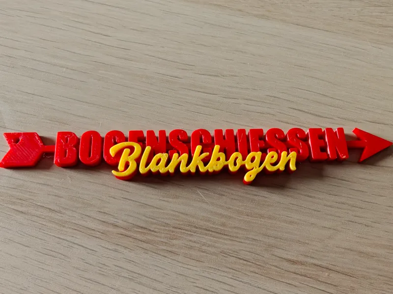 Köcheranhänger "Bogenschießen - Blankbogen"