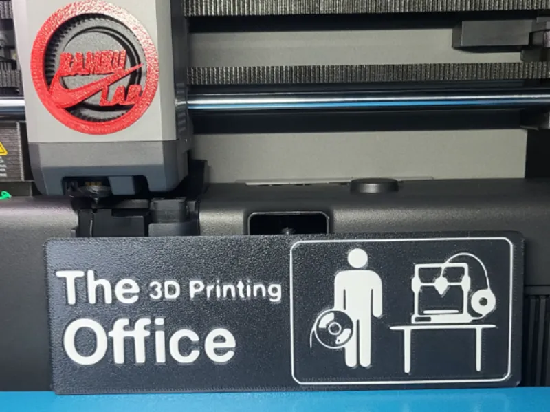 The 3D Printing Office Sign AMS Version The Office