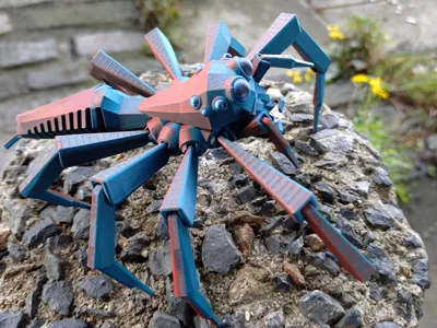 Low Poly Jumping Spider