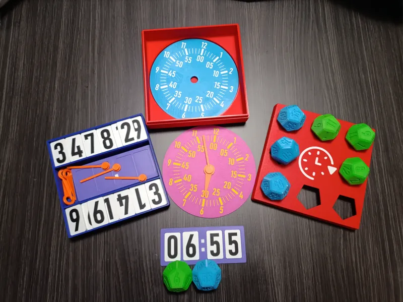 Juego de Dados y Relojes: Aprende las Horas