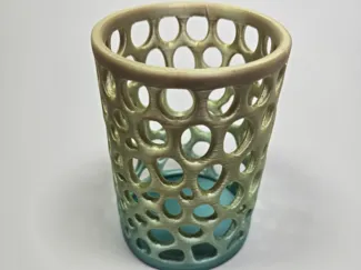 Pen Holder Cup - Voronoi