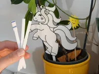 Piques décoratives pour pot de fleurs — photo 2