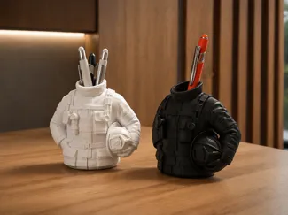 Firefighter Pen Holder