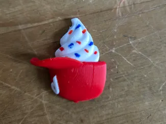 Phillies Helmet with Ice Cream
