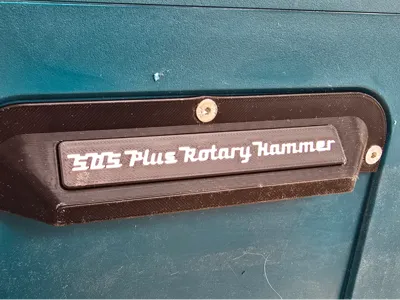 Label Plates for V-Tom's Makpac handles