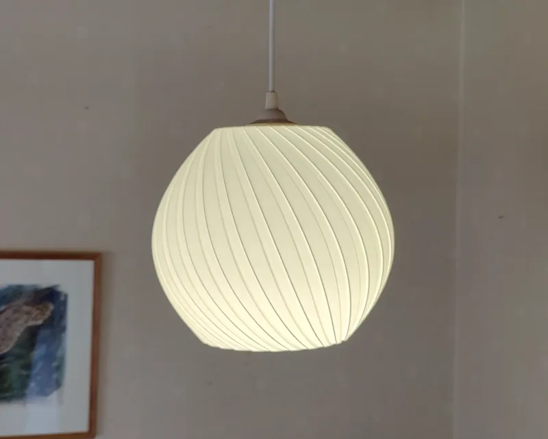 Spiral Pendant Lamp Shade Round