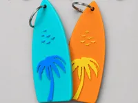 Surf Board Can Opener - Keychain