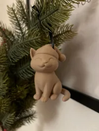 Boule de Noël chat au bonnet — photo 6