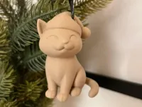 Boule de Noël chat au bonnet — photo 2