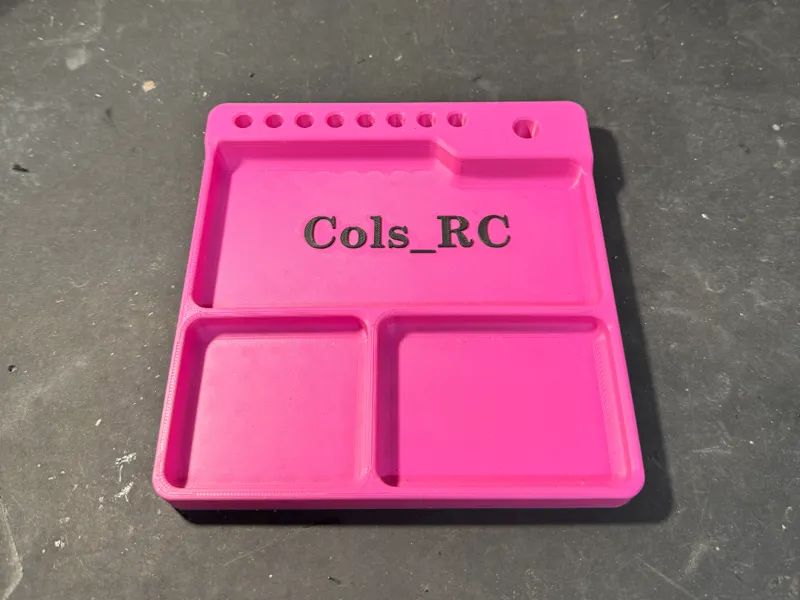 RC parts tray and Injora screw driver holder