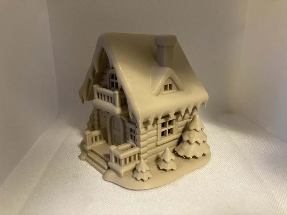 Dekoratives Teelicht-Ornament mit Wintermotiv, besonderes Design, schwebende Fensterfigur