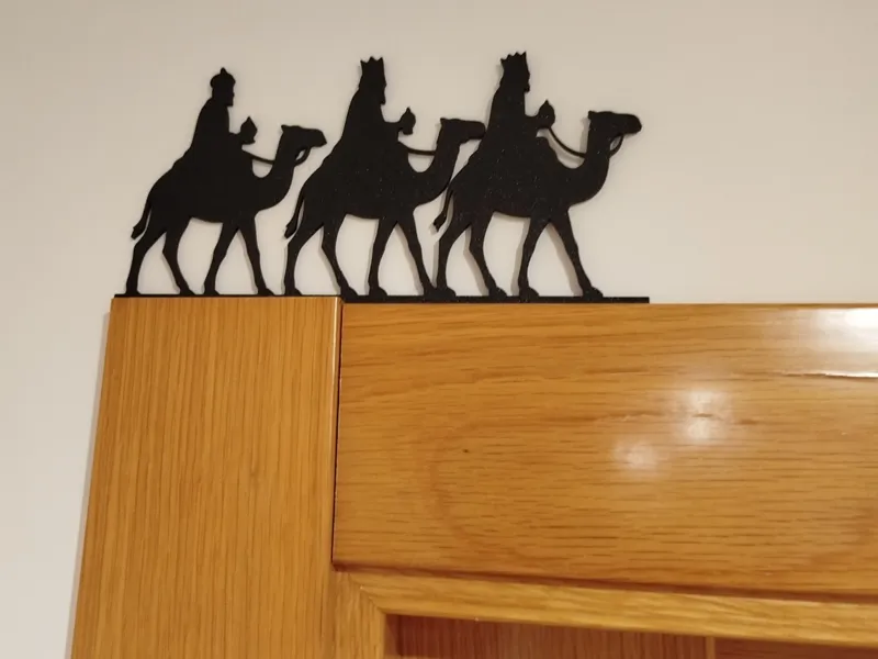 Navidad: Reyes Magos - Esquina de puerta