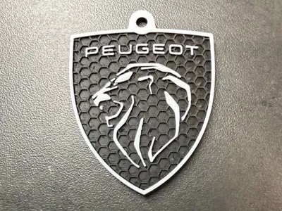 Peugeot Hexagon Keychain NO AMS