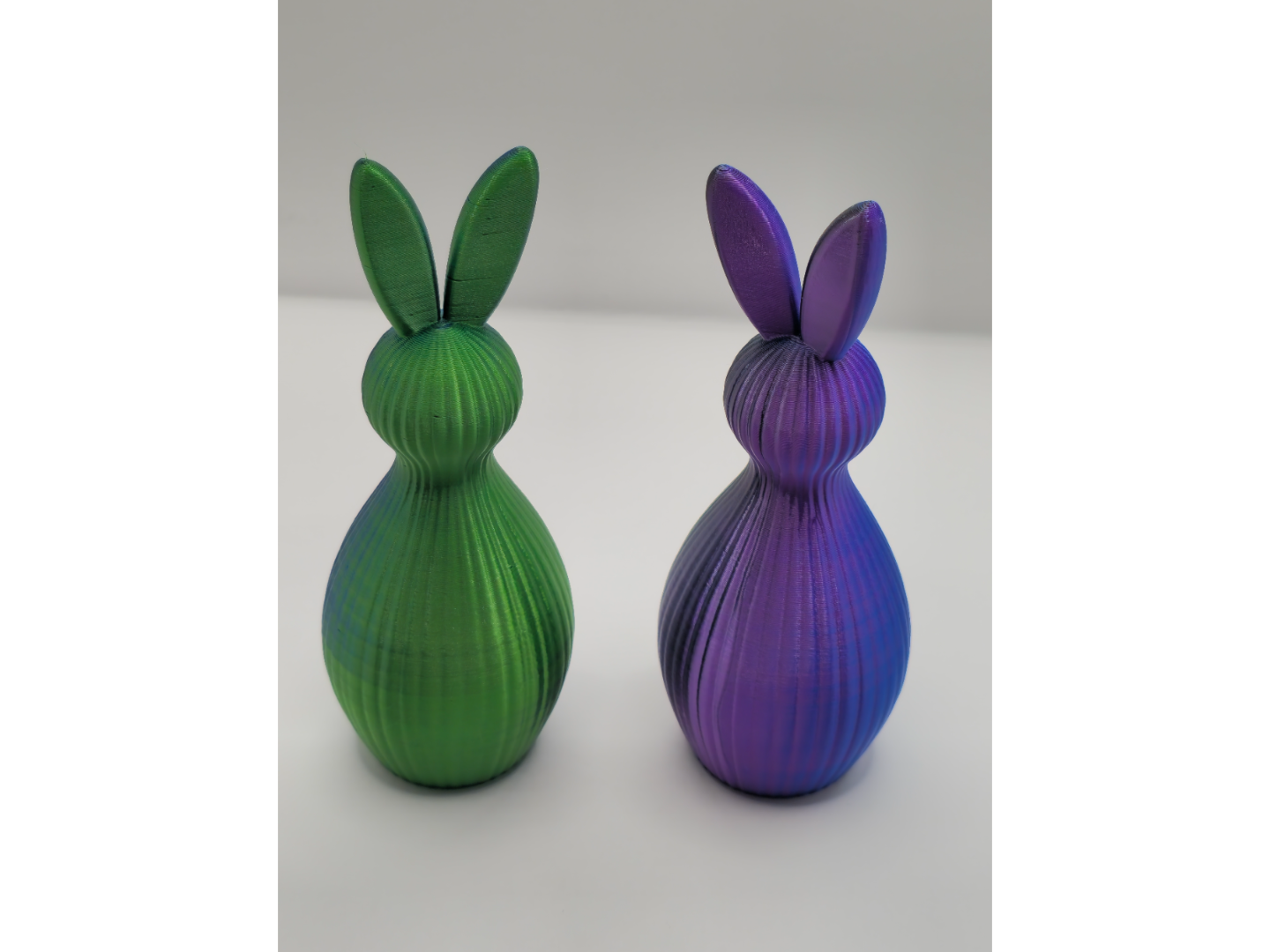 Minimal Ribbed Easter Bunny Modern Spring Decor